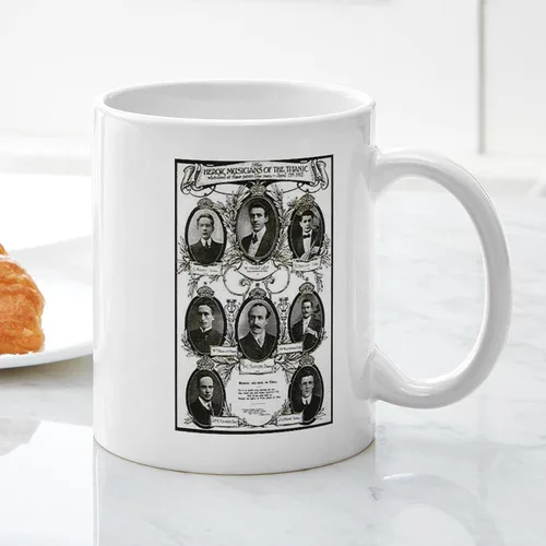 Vista 5 de CafePress The Courageous Titanic Band Taza de café de cerámica de 11 oz (11.0 fl oz)