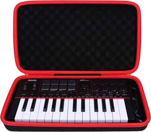 Vista 10 de LTGEM - Funda para Akai MPK Mini MK3/MPK Mini Play MK3 MIDI Controller Carcasa rígida de EVA, resistente al agua, protección contra golpes