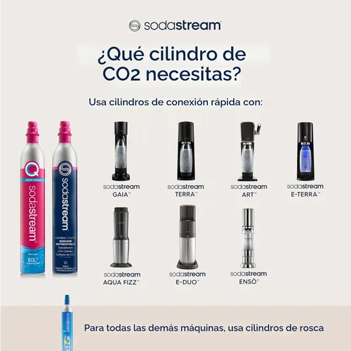 Vista 10 de SodaStream E-TERRA - máquina para hacer agua con gas (negro) con CO2 y botella carbonatadora