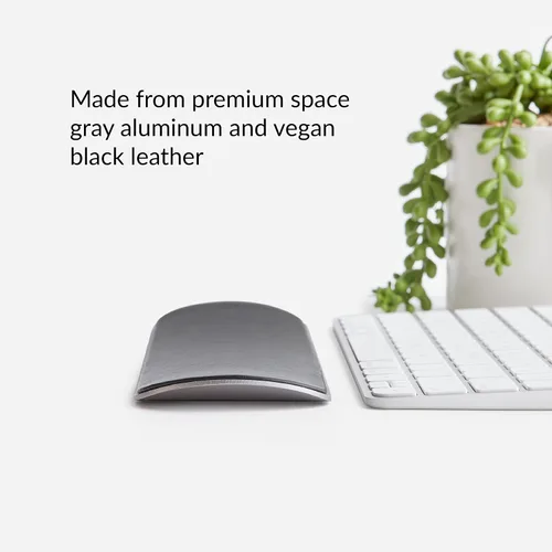 Vista 7 de HumanCentric - Almohadilla para reposamuñecas para teclados Apple Magic y Tenkeyless Soporte ergonómico de muñeca en aluminio gris espacial