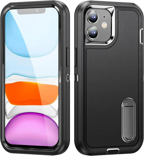 Vista 2 de IDweel Funda para 11 con soporte integrado para hombres, protección resistente, a prueba de golpes, antiarañazos, ajuste delgado, funda protectora
