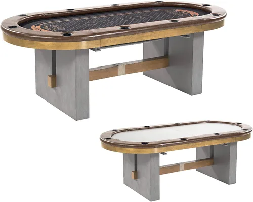 Vista 11 de Barrington Poker - Mesas de Póquer Plegables de Múltiples Estilos y Tableros de Mesa de Póquer/Colección de Mesa de Comedor, Mesas con Rieles