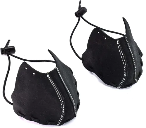 Vista 14 de WIFA - Gorras protectoras para patines - Punteras de cuero, protectores con cordón de goma, patines de ruedas, Derby
