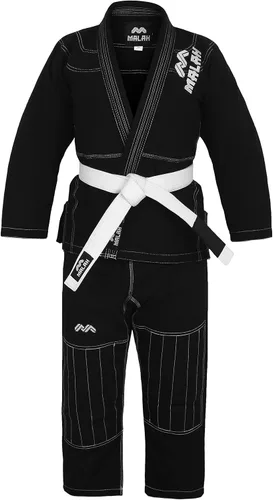 Vista 3 de Malah Bjj Gi Lighwieght Jiu Jitsu Gi para hombres y mujeres con cinturón gratis