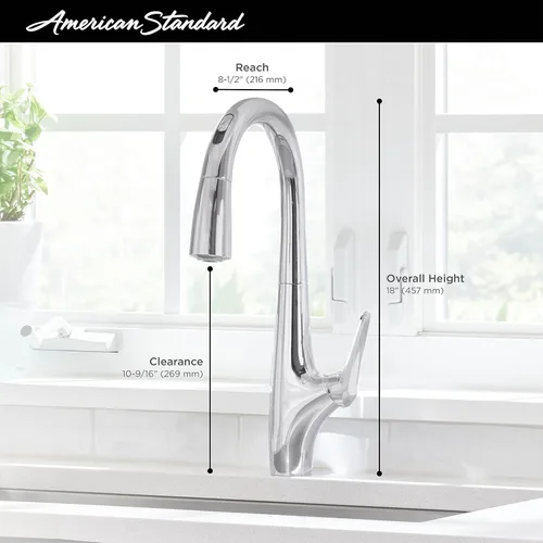 Vista 4 de American Standard 4901380.002 Avery Selectronic - Grifo de cocina extraíble manos libres, cromado