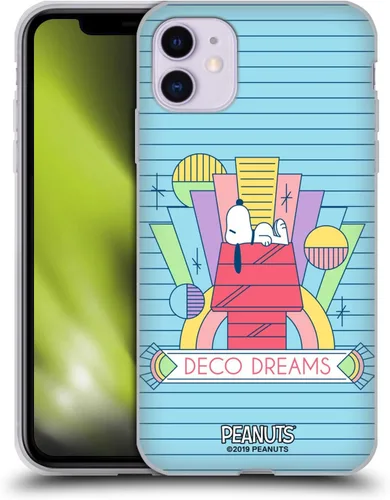 Vista 17 de Head Case Designs Snoopy Deco Dreams - Funda de gel suave con licencia oficial de Peanuts Blue Pattern compatible con Apple iPhone 7 Plus/iPhone 8