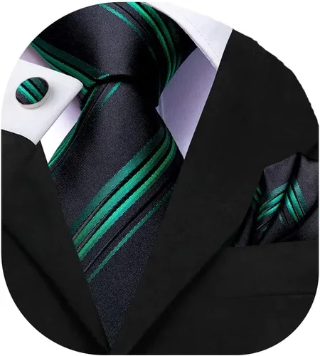 Vista 83 de Dubulle Corbata tejida de cachemira para hombre y gemelos de pañuelo para hombre, conjunto de gemelos para boda formal y negocios
