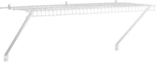 Vista 13 de Rubbermaid: kit de estante de lino para montaje directo, longitud de 3 pies, color blanco
