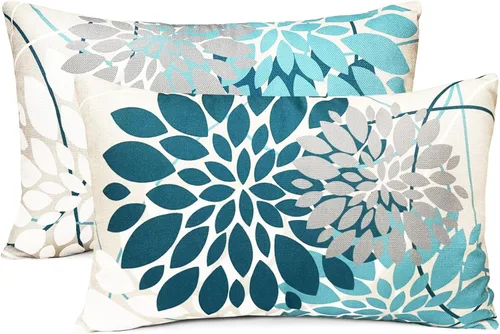 Vista 59 de Juego de 2 fundas de almohada decorativas negras boho 16x16 pulgadas, fundas de almohada de lino modernas estilo bohemia campestre para exteriores