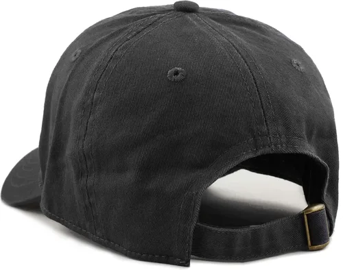 Vista 4 de Gorra de béisbol ajustable de perfil bajo 100% algodón con bandera de Estados Unidos y bordado