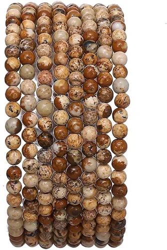 Vista 24 de BEADIA Cuentas redondas de jade africano natural de piedra suelta semipreciosas para hacer joyas 4MM 38cm/hebra
