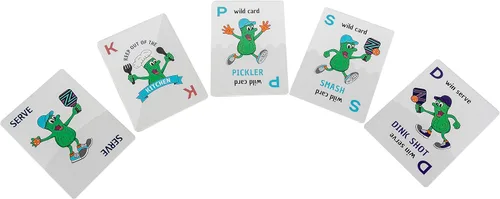 Vista 5 de PCG Juego de cartas de pickleball para adultos, estrategia, suerte y diversión para adultos, 2 o 4 jugadores, perfecto para noches de juego