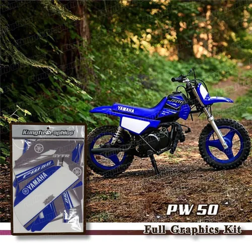 Vista 2 de Kit de calcomanías para PW 50 PW50 piwi 50, gris, YMPW5096N004-G-KO