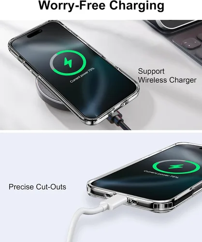 Vista 97 de HOOMIL Funda para iPhone 7 Plus/iPhone 8 Plus de 5.5 Pulgadas, sin amarillamiento, protección contra caídas, cubierta trasera dura transparente