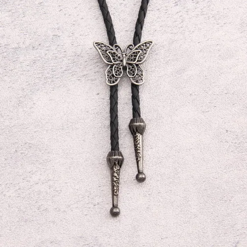 Vista 292 de Jeilwiy Corbata de bolo para hombre, corbata de vaquero occidental, collar de corbata de bolo dorado, corbata de cuero, corbata de Halloween