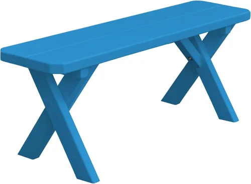 Vista 105 de Furniture Barn USA Pine - Banco cruzado de 2 pies, color negro