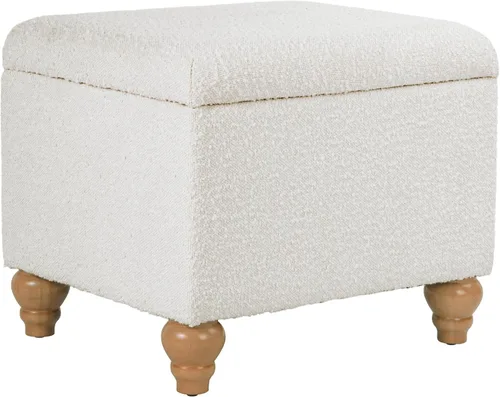Vista 36 de Homepop Decoración para el hogar K7646-A862 Otomana de almacenamiento rectangular moderna tapizada Otomana con tapa con bisagras