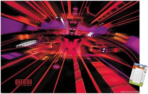 Vista 12 de Trends International DC Comics TV Batman Beyond - Póster de pared de bañera, 22.4 pulgadas de largo x 14.7 pulgadas, versión enmarcada en madera