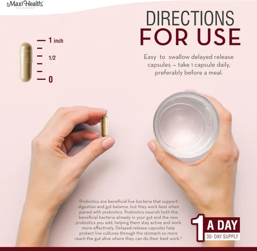 Vista 6 de Probióticos para la salud digestiva y el intestino – 15 cepas, 20 mil millones de UFC organismos activos – Probióticos para hombres y mujeres