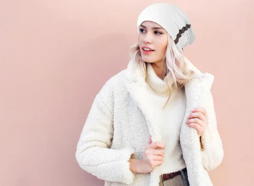 Vista 5 de Gorro de punto holgado para invierno, cálido y suave, para clima frío