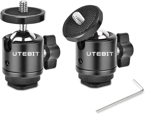 Vista 10 de UTEBIT Paquete de 2 soportes universales de trípode con cabeza de bola