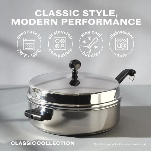 Vista 85 de Farberware Olla clásica de vapor hecha en acero inoxidable, 3 qt.