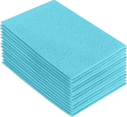 Vista 217 de FabricLA Hojas de fieltro acrílico para manualidades, cuadrados de fieltro precortados suaves de 4 x 4 pulgadas (3.9 in x 3.9 in), utiliza hojas