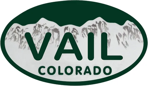 Vista 2 de CafePress Vail Colo - Adhesivo ovalado para parachoques de automóvil
