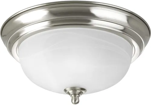 Vista 21 de Progress Lighting 2-Light Ceiling Light, Flush Mount Ceiling Light Fixture for Interior Kitchen Lights, Hallway, Bedroom, Living Room, 13-1/4