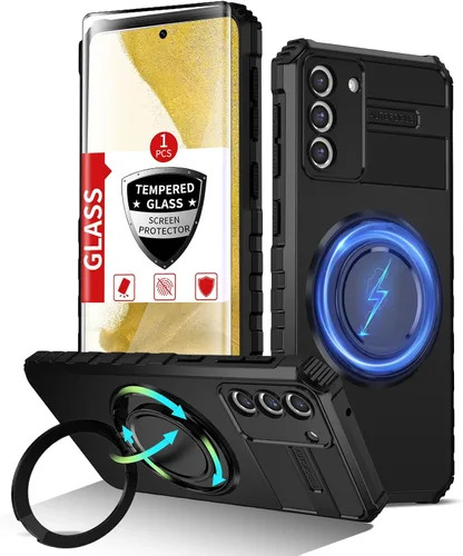 Vista 63 de Funda magnética para Samsung Galaxy Note 20 Ultra compatible con carga inalámbrica MagSafe, con 1 protector de pantalla, anillo de soporte integrado