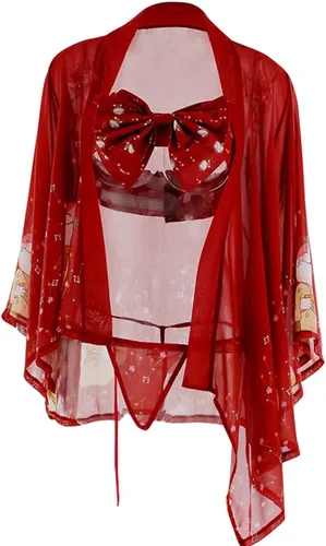 Vista 7 de Lencería Cheongsam para mujer, cosplay, geisha japonesa, kimono, disfraz de anime, asiático, chino, pijama sexy