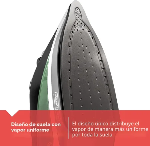 Vista 4 de BLACK+DECKER Vitessa - Plancha de vapor avanzada, ICR2020, suela antiadherente de vapor uniforme, apagado automático, cable retráctil sin enredos