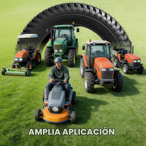 Vista 6 de 15x6.00-6 Neumáticos para cortacéspedes (Juego de 2), Neumáticos sin cámara de 4 capas con patrón S para césped, 15x6x6 para cortacésped, tractor