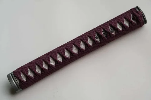 Vista 23 de Mango de Espada Tsuka 10.2in o Especificaciones Especiales Herrajes de Aleación/Cobre/Hierro e Imitación o Samegawa Real