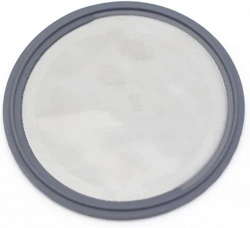 Vista 8 de HFS (R) 1,5 "Tri Clamp Screen Junta FKM w/Stainless Screen 10 Mesh (2000 μm)