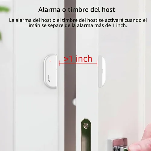 Vista 8 de CPVAN Sistema de alarma para el hogar con sensor de movimiento PIR, WiFi inalámbrico DIY Smart Door/Window Alarm para seguridad del hogar con alerta