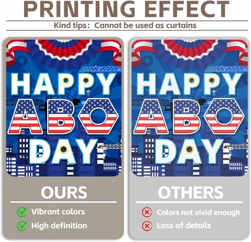 Vista 4 de Fondo de fotografía de 72 x 43 pulgadas con texto en inglés «Happy Labor Day Photografy», banderas americanas, estrellas, rayas, fondo, trabajador