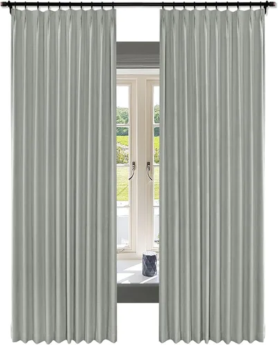 Vista 15 de Fcosie Juego de 2 paneles de cortinas opacas extralargas de 120 pulgadas de largo, cortinas de doble capa para oscurecer la habitación, paneles