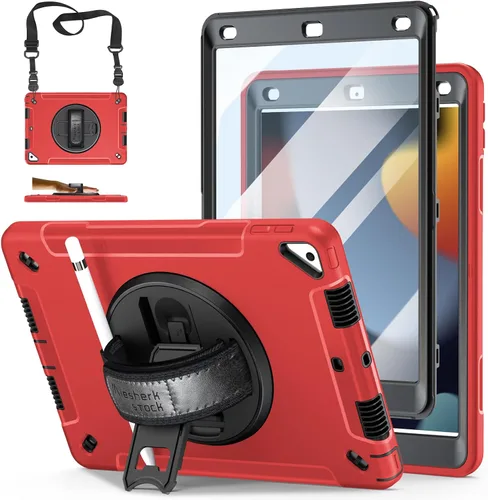 Vista 16 de Funda para iPad de 6ª/5ª generación de 9.7 pulgadas: Funda de TPU para iPad 9.7 (2018/2017) y iPad Air 2 de 9.7" con protector de pantalla - Soporte