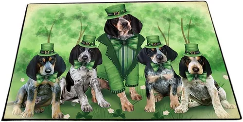 Vista 21 de Doggie of the Day Bluetick Coonhound - Tapete para perros - Día de la Independencia del 4 de julio - El mejor tapete para perro - Decoración