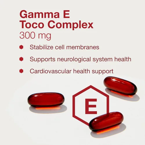 Vista 4 de PROTOCOL FOR LIFE BALANCE Gamma E Toco Complex - Vitamina E 300 mg - Apoyo antioxidante - para la salud cardiovascular y la salud cerebral