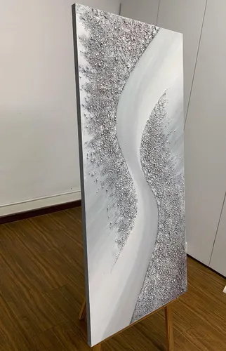 Vista 2 de Yotree Pinturas, 24x48 Pulgadas De Pinturas Al Óleo De La Mano De Pintura 3D Arte De Arte De Madera Dentro Enmarcado Colgante De La Decoración De La