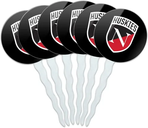 Vista 43 de Abilene Christian - Juego de 6 palillos para cupcakes con logotipo secundario