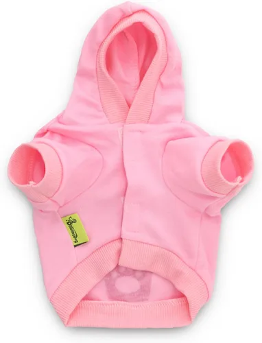 Vista 4 de Camisas rosas para perras, ropa para cachorros, sudadera con capucha para mujer, sudadera con corona de princesa para mascotas, camiseta para perros