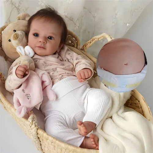 Vista 6 de OYESY Muñecas Realistas de Bebé Reborn Niña Realistas Recién Nacido 20 Pulgadas Hecho a Mano Cuerpo Completo Vinilo Suave Muñecas de Vida Real