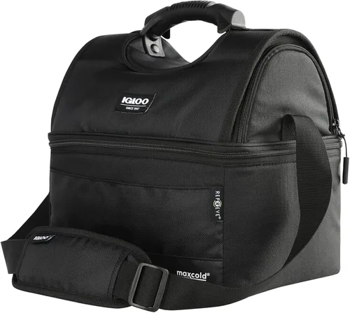 Vista 2 de Igloo Gripper - Bolsa enfriadora de lados suaves Enfriador de almuerzo aislado de doble compartimento