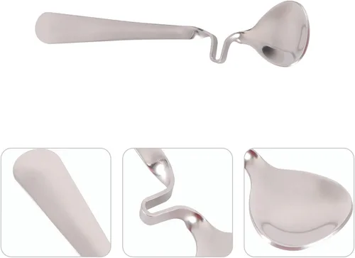 Vista 9 de BESTonZON 2 cucharas de café colgantes, cucharas multifuncionales para mezclar café con leche, cucharadita creativa de acero inoxidable con mango