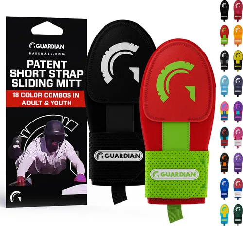 Vista 31 de Guardian Baseball Guantes deslizantes – Tallas para jóvenes y adultos – Guante deslizante para béisbol – Correa de compresión elástica, paquete de 2