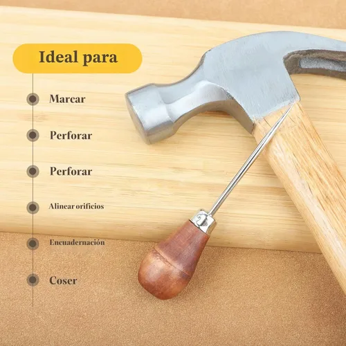 Vista 6 de Lineco Punzón resistente para proyectos de encuadernación, mango grande