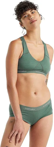 Vista 15 de Icebreaker Womens Sprite Racerback Sports Bra Negro